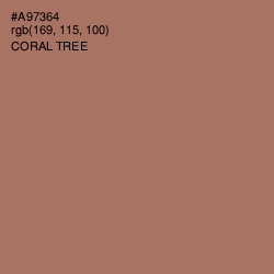 #A97364 - Coral Tree Color Image